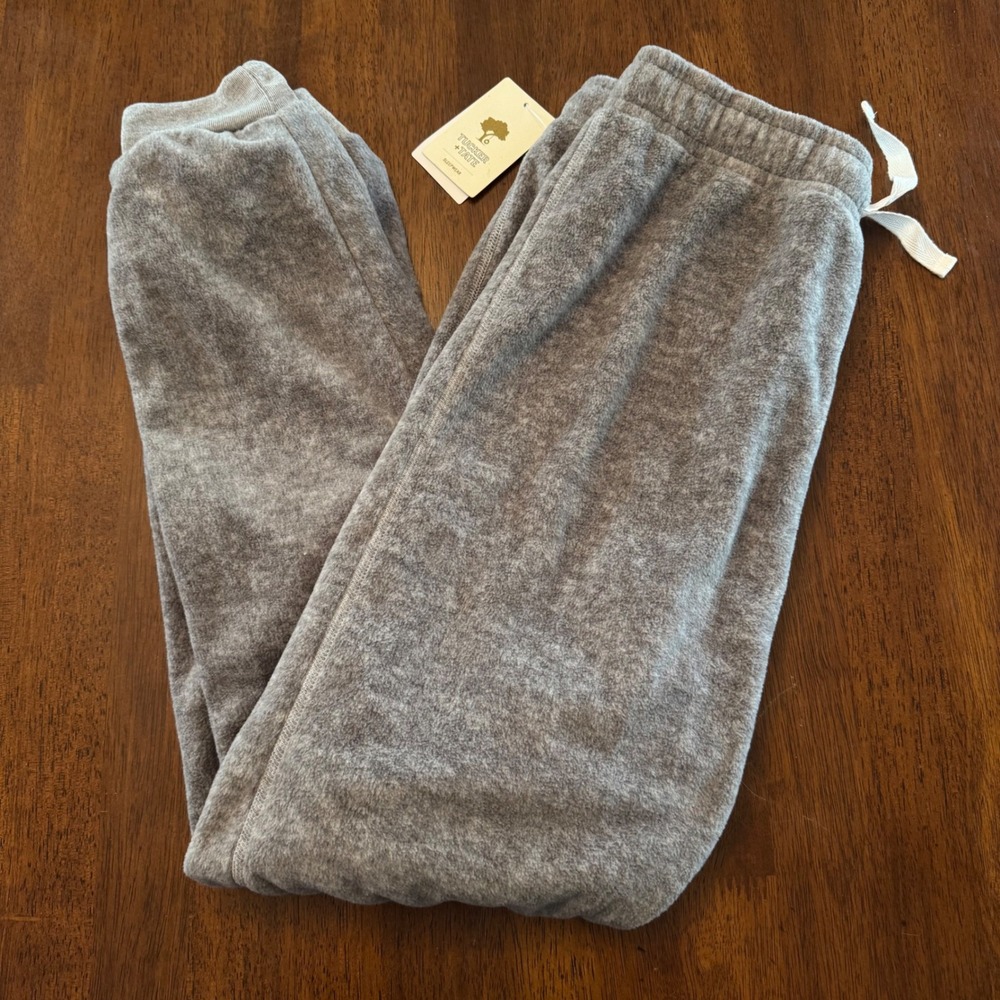 Tucker + Tate Kids Grey Heather Fleece Jogger Pajama Pants L 10/12 NEW Nordstrom